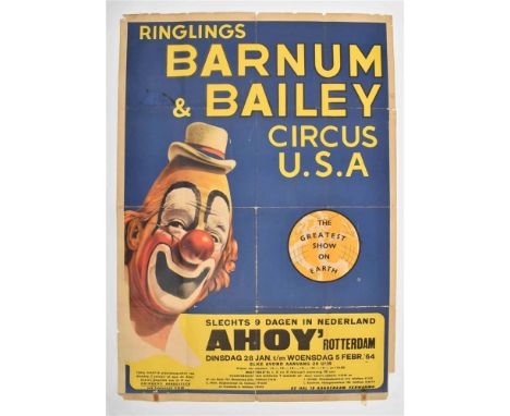 Ahoy' Rotterdam. Frankfurt, R. Ullmann, 1964. 120 x 84 cm. Poor copy, sold w.a.f. (2) Ringling Bros and Barnum &amp; Baily Ci