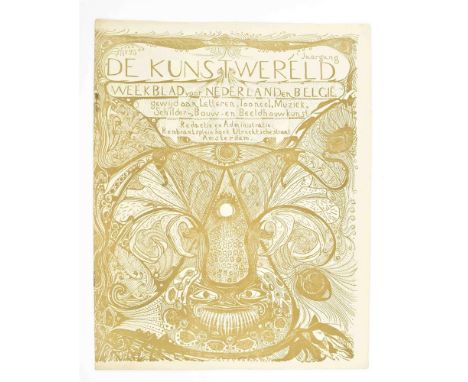printed in green. 42 x 33 cm. On: De Kunstwereld. Weekblad voor Nederland en België. 1e jaargang, no. 25, Amst., Juni 1894, 8