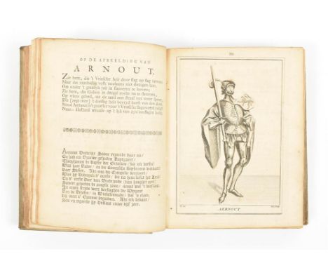 Haarlem, J. Bosch, 1745. 2 parts in 1 vol. (6),8,XX,(52),207[=223]; 224[=234],(1) p. Engr. frontisp., 2 identical title vigne