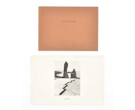 Two large format artists’ books. (1) Richard Long, Inca Rock. Campfire Ash. London/Edinburgh, Robert Self/National Gallery of