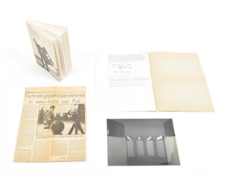 (1) Rare Stedelijk Museum publication produced for Paik’s 1977 exhibition curated by Dorine Mignot. Nam June Paik: Muziek-Flu
