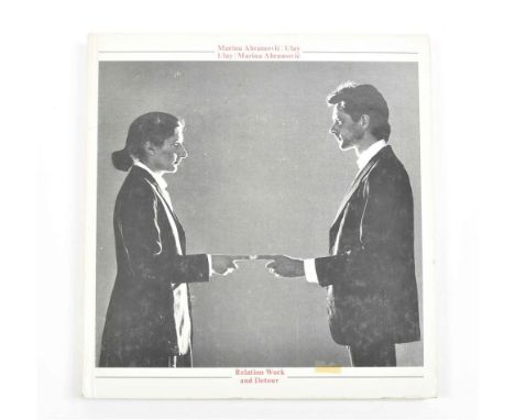 Amsterdam, Marina Abramovic/ Ulay, 1980. Hardcover, 24.5 x 23 cm, 236 pp. First edition of 2500 copies. Rare artists' book wi