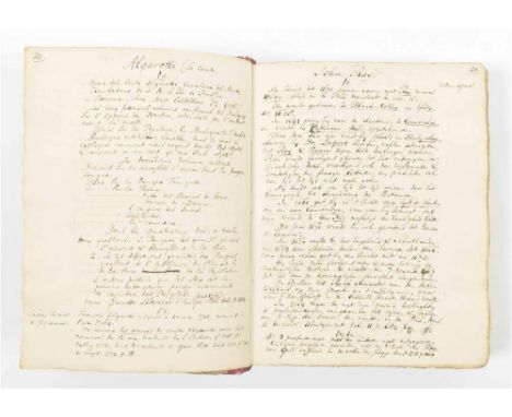 Manuscript in Dutch, title-p. as mentioned followed by 301 p. w. annotations (w. dates up to ca. 1810) and around the same nu