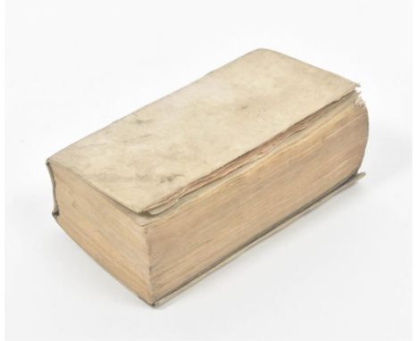 Var. printers (5x widow P. Schouten and R. Ottens), 1789, cont. vellum w. overlapping flap and pockets inside covers, 12mo. C