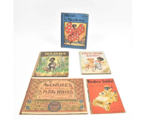 Incl. a.o.: (1) Mays-Carénage. Aventures terribles et incroyables de 3 petits noirs. Paris, Delagrave, (1921). Ill. by Domini