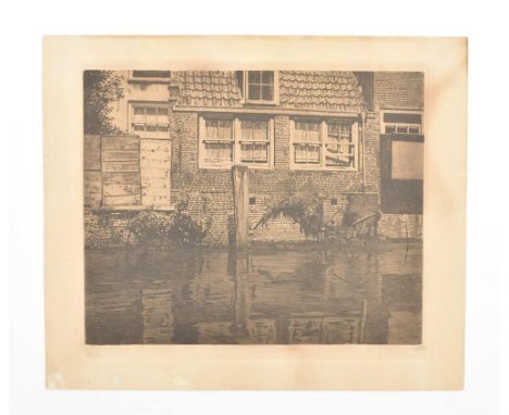 Etching and aquatint. 1900. Signed and dated in the plate and signed and numb. 79 in pencil in lower margin. 32 x 37 cm (imag