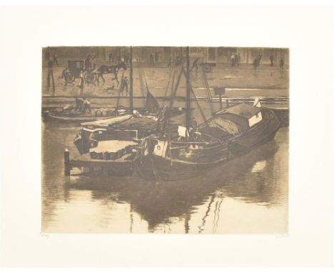 Etching and aquatint. 1905-1906. Signed and numb. 89 in pencil lower margin. 25 x 33.5 cm (image), 67.5 x 51 cm (sheet). Van 