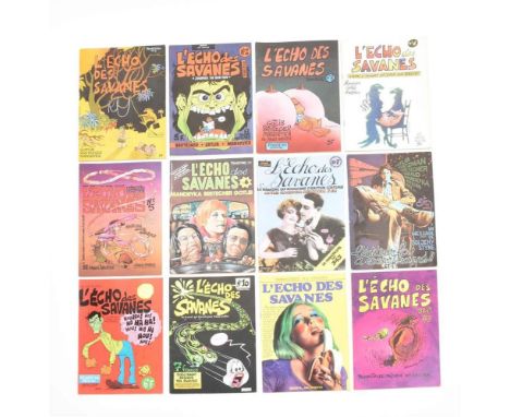 (Réservé aux adultes). Founded by Claire Bretécher, Marcel Gotlib and Nikita Mandryka. Editions du fromage, 1972-1977. Nos. 1