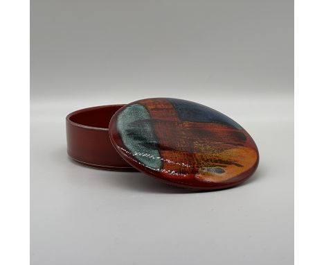 A Poole pottery gemstone powder box, comes in a box, as new, 5" diameter
