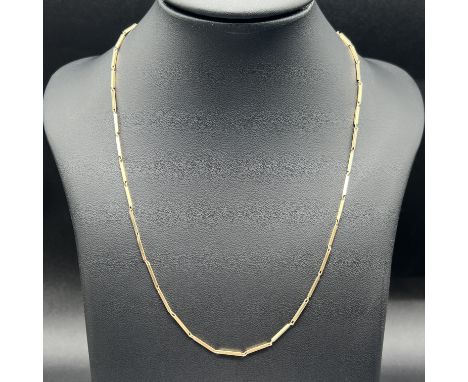 A 9ct yellow gold fancy chain necklace,
24 inches long,
5 grams in weight approx,