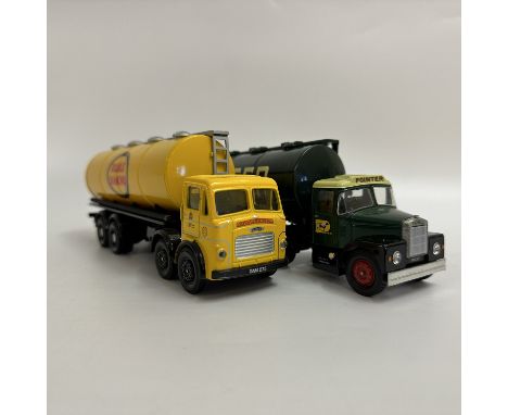 2x model tanker lorries
