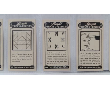 MIXED, complete (7), inc. Lloyd Tricks &amp; Puzzles, Morris Shadowgraphs, Mitchell A Model Army; Phillips, Empire Industries
