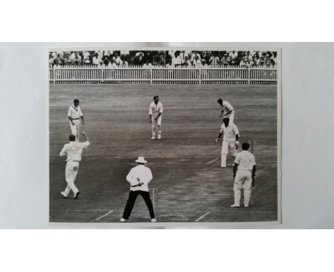 CRICKET, press photos, Australia v South Africa, 1963/4, showing Pithey batting off Simpson 2nd test at Melbourne, Pollock ba