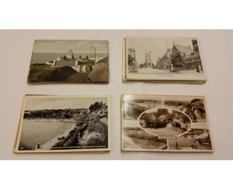 POSTCARDS, topographical, Devon, inc. Bull Point Lighthouse, Lynmouth, The Convent Dawlish, High Street Ilfracombe, Seaton, E