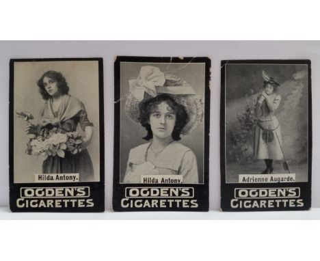 OGDENS, Tabs (Item-97(, inc. cricket (3), golf (2), mainly actresses etc., G to VG, 180*