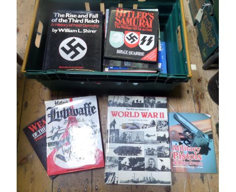 18 books,  mostly of WWII German interest, including "Hitler's Samurai, the Waffen SS in Action", and "Uniforms of the Waffen