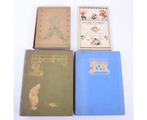 Arthur Rackham: Charles Dickens, A Christmas Carol, London 1915, William Heinemann, 1st ed., 12 colour plates, original wrapp