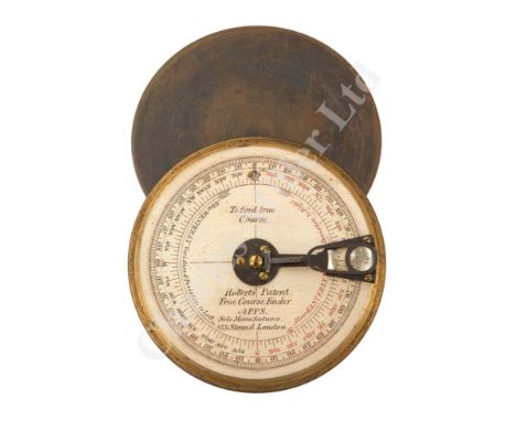 the 4in. silvered dial signed APPS / Sole Manfacturer, 433 Strand London and inscribed as per title, oxidised brass vernier w