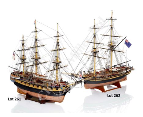 modelled by D. Prior from his own researched after a similar model held at the Maritime Museum, Greenwich, the carved hull fi