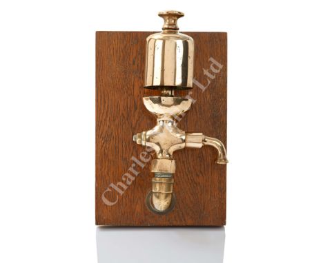 WHOSE SURVIVORS WERE SAVED BY GRACE DARLING, 7TH SEPTEMBER, 1838, cast in brass, the domed whistle threaded to steam pipe wit