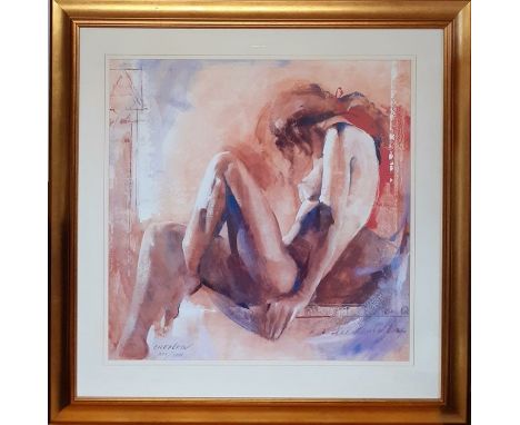 Talantbek Chekirov (b.1971) Kyrgyzstani, "Not Now", signed and numbred 111/3999, a print giclee within an important gilded fr