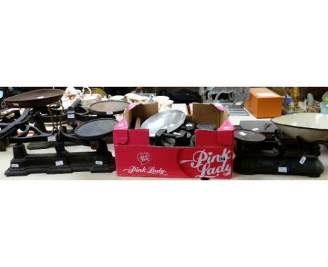 COLLECTION OF WEIGHING SCALES &amp; WEIGHTS