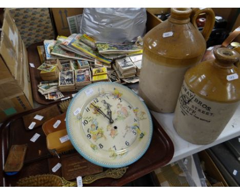 TWO VINTAGE SALT GLAZED BOTTLES, one from Ridgeway Bros, Diamond Street, Cardiff, the other for J C Hawley, Bristol, together