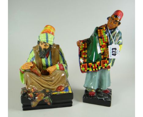 TWO ROYAL DOULTON FIGURES 'Cobbler' HN1706 and 'Carpet Seller' HN1464