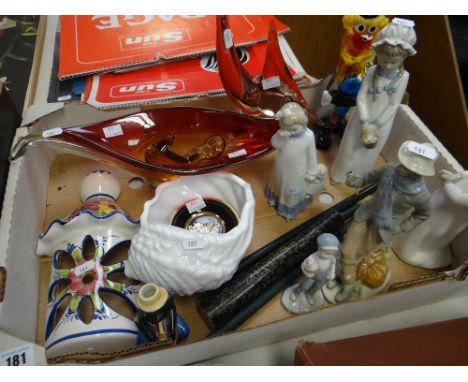 NAO AND OTHER FIGURES, together with items of Murano glass etc.