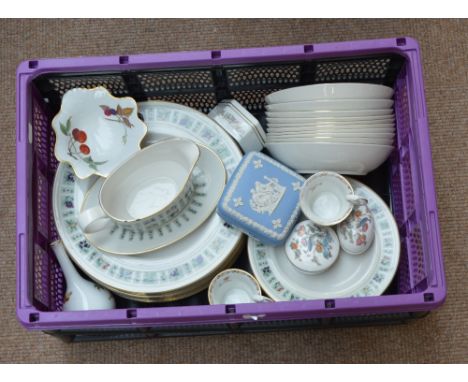 A Royal Doulton "Tapestry" part dinner service comprising ten dinner plates, ten side plates, ten soup bowls, a gravy boat, a