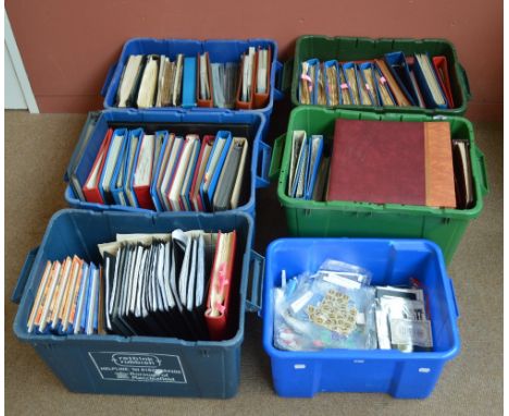GREAT BRITAIN; a vast accumulation from a local estate, contained in six large plastic tubs, with better bits here and there 