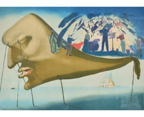 SALVADOR DALI (1904-1989); a signed limited edition coloured lithograph "Sleep With Concert", signed lower right and numbered