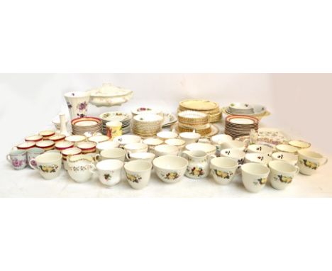 Various ceramic tea sets including Bone Coronet China, HF Wedgwood and Co Ltd, Royal Doulton "Miramont", and two others, a se