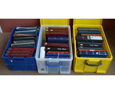 GREAT BRITAIN; first day covers, a vast collection/accumulation in 37 albums contained in two large tubs, 1950's - 2011, larg