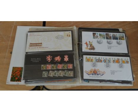 VARIOUS; album with various including Australia 1931 first air mail cover to England, Royal Mail presentation packs from the 