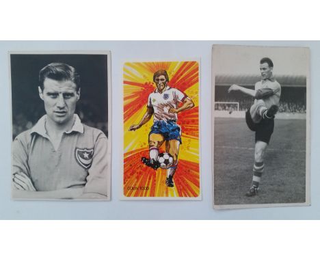 FOOTBALL, trade, larger size, inc. RP portraits (11), Valentines postcards (5); team crest stickers (5), coaching cards (2), 