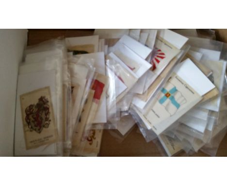 SILKS, part sets &amp; odds, mainly medium Phillips, inc. Regimental Standards &amp; Crests, Flags, City Arms, Old Masters, C