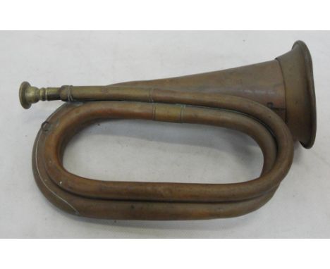 A copper bugle by R J Ward & Sons, Liverpool