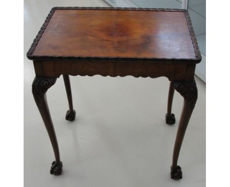 A mahogany Chippendale-style serving table