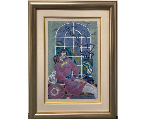 A serigraph entitled "Evening Reflections" by Yamin Young (China, 1959 - ), AD 17/20, with purchase receipt, framed 97 x 75cm