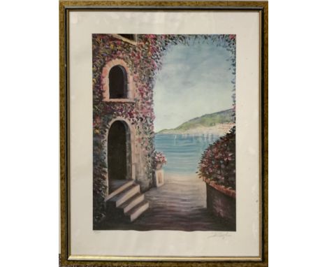 A lithograph entitled "Passage to the Sea" by Randal Leigh, c. 2001, limited edition 345/950, with certificate of authenticit