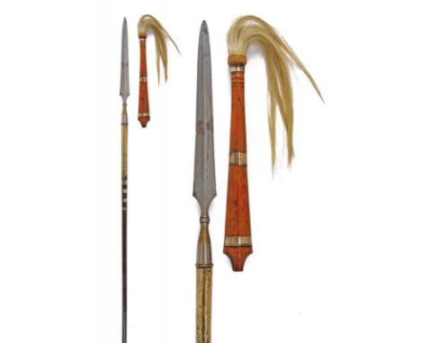 dating: 19th Century provenance: Sumatra, Iron, double-edged blade slightly ribbed at the center, on a small knot and iron fe