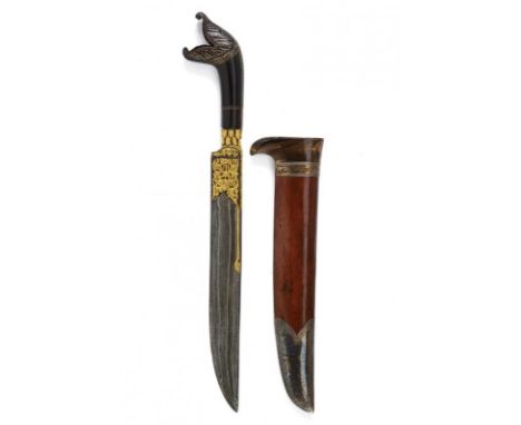 dating: End of 19th beginning of 20th Century provenance: Sumatra, Straight, single-and false-edged blade made of very fine d