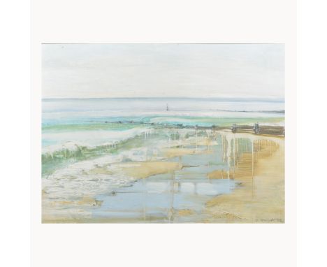 Barbara Stewart,Seascape I,oil on artist board,signed and dated '83, titled verso,61.5cm x 74cm.Artist's Resale Rights are ap