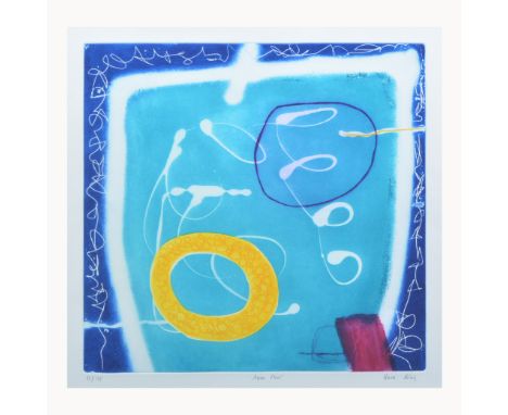 After Heidi Konig,Aqua Pool,limited edition etching,signed, titled and numbered in pencil 75/175,55cm x 54cm.Artist's Resale 