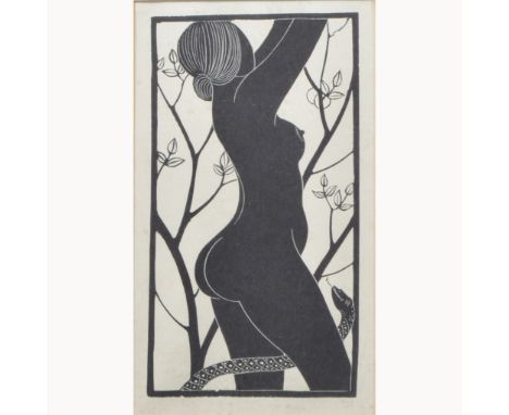After Eric Gill,Eve, limited edition offset monochrome lithograph, 23cm x 11cm, deluxe edition 1237/2000, Erotic Print Societ
