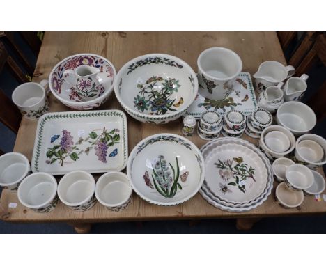 A COLLECTION OF PORTMEIRION 'BOTANIC GARDEN' WARE including dishes, bowls, jugs, placemats, etc, and two items of 'Welsh Dres