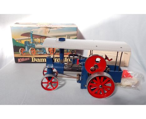 A WEST GERMAN WILESCO STEAM MODEL TRACTION ENGINE, 'DAMPFTRAKTOR' boxed