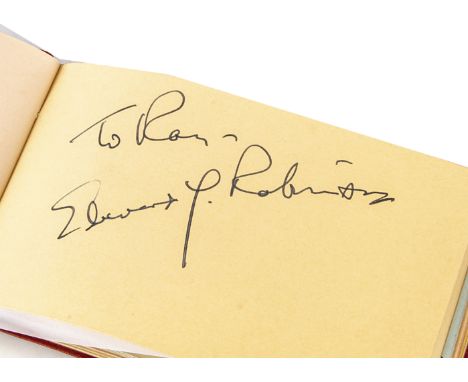 Autograph Book / Edward G Robinson / Jean Cocteau plus, an autograph book containing 70 plus signatures including Jean Coctea