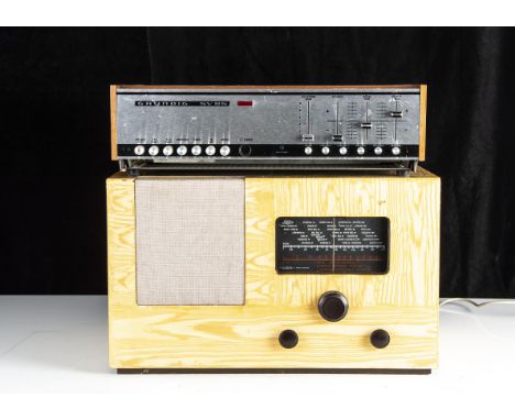 Grundig Amp / Cossor Radio, a Grundig Amplifier  SV 85 together with a Cossor super- Heterodyne Radio model 395, both in reas